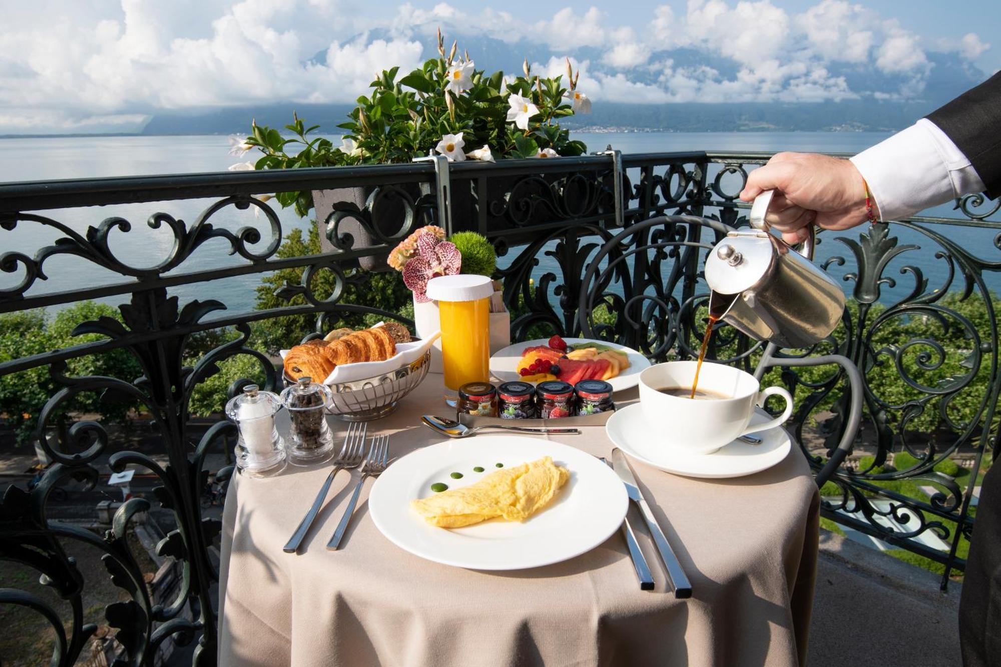 Hotel Des Trois Couronnes & Spa - The Leading Hotels Of The World Vevey Exteriör bild